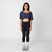 Oversized Slouchy Crop- Midnight - Urbanized Co. S/M